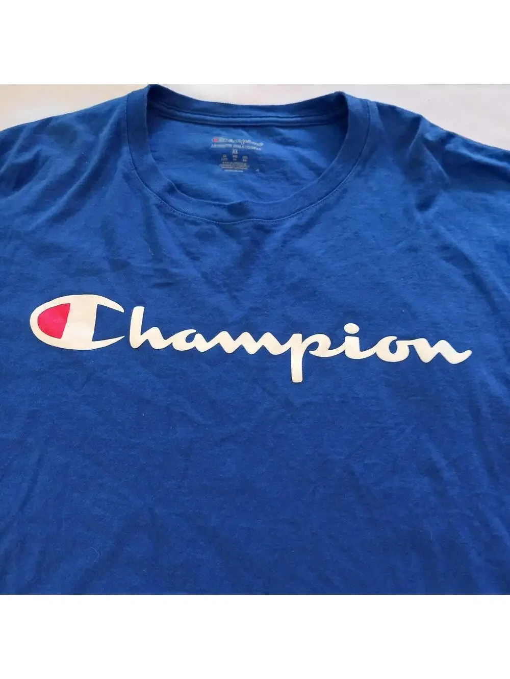 Champion Authentic Athleticwear Men's Blue Cotton Shirt Long Sleeve Size XL - Picture 3 of 12